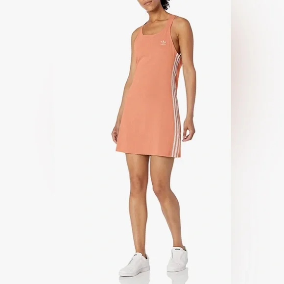 Ladies Dresses Adidas Originals Spaghetti Strap Dress Adidas
